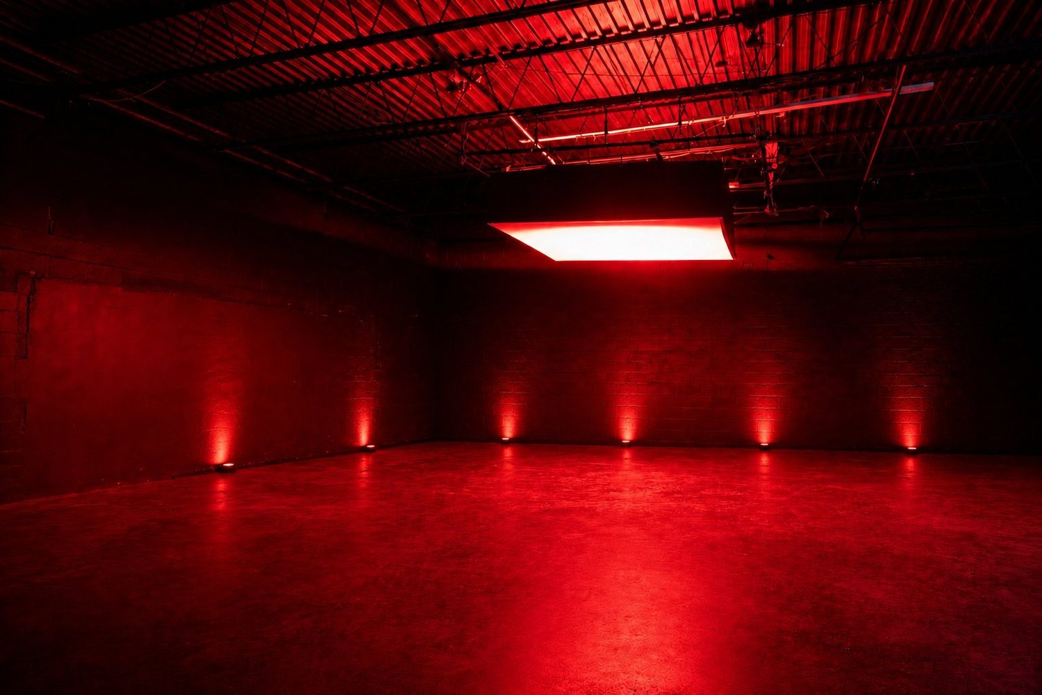 The Void stage washed in red