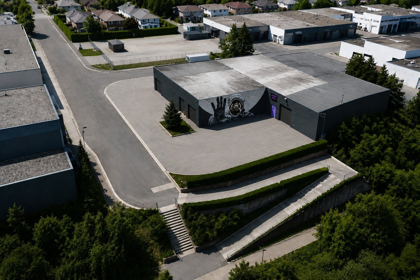 The Moonlight Studios building and lot by day